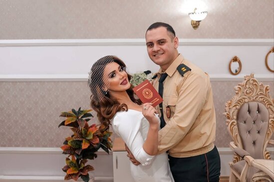 Hərbçimiz karantində EVLƏNDİ - FOTO/VİDEO