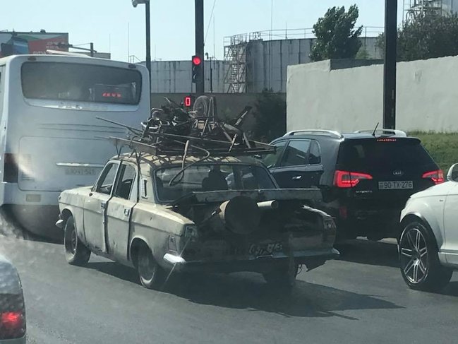 Bakıda ölüm saçan avtomobillər – FOTOLAR