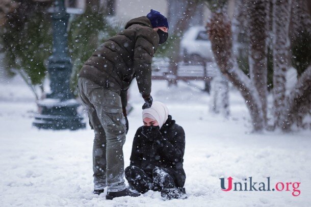 Qarlı Bakıdan FOTOLAR