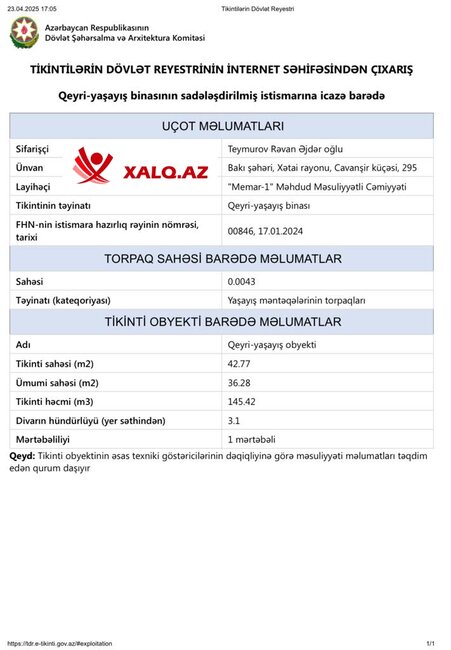 Məmur paytaxta obyekt tikdirib? - Fotofakt