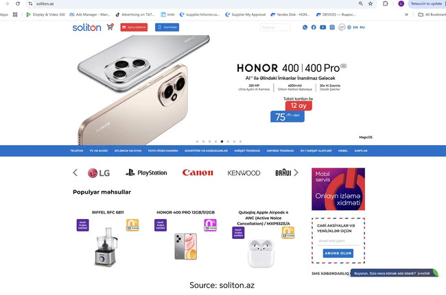 HONOR Azərbaycanda bazar payını və tanınma səviyyəsini artırmağa davam edir