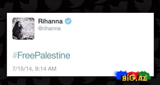Rihanna Fələstini dəstəkləyən mesajından danışdı - FOTO