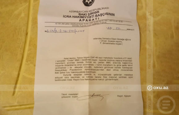 Şərurlu İsfəndiyardan daha bir şikayət: "18 ildir mənə 73 min dollar borcludur"