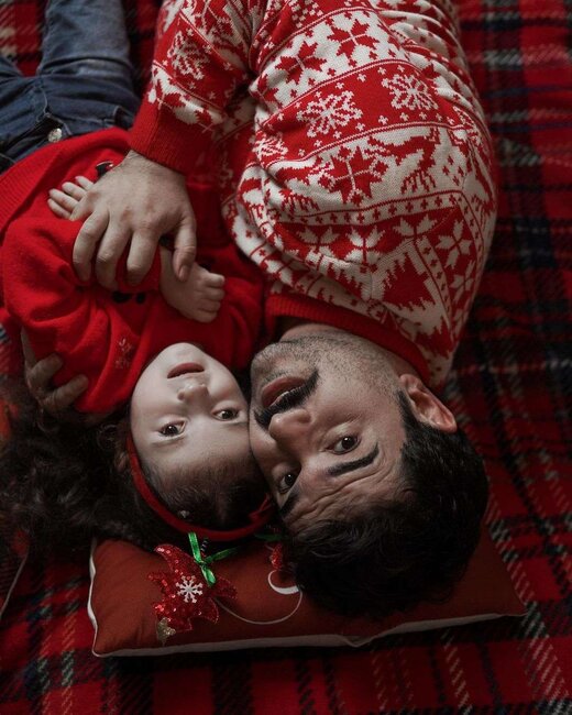 Elşənlə qızının Yeni il FOTOLARI