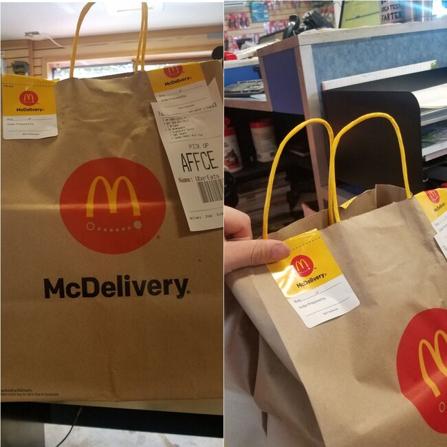 "McDonalds" kuryerinin paketə qoyduğu məktubda GÖRÜN NƏ YAZILIB - FOTO