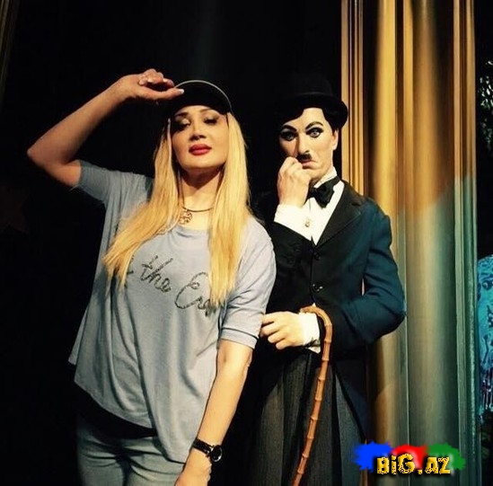 Xalq artisti qızı ilə Madam Tüsso muzeyində- FOTO