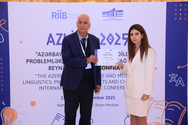 Neftçalada "AZLİNG2025 - Azərbaycan dili və müasir dilçilik: problemlər, perspektivlər və çağırışlar" beynəlxalq elmi konfransı keçirilib