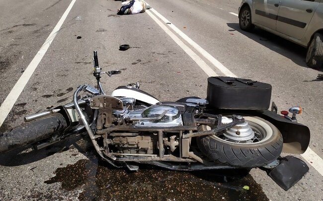 Ağstafada motosikletçi qəza nəticəsində xəsarət alıb