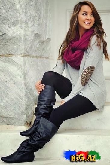 Qışın dəbli şərf kombinləri - FOTO