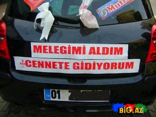 Hər kəs bu gəlin maşınından danışır - İNANILMAZ GÖRÜNTÜ - FOTO
