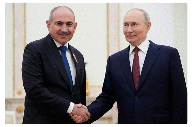 Putin: Rusiya-Ermənistan münasibətlərinin inkişafında maraqlıyıq