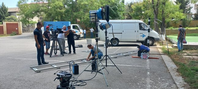 AzTV Mübariz İbrahimov haqqında FİLM ÇƏKİR - FOTO-VİDEO