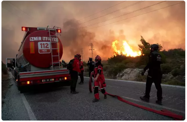 İzmirdə yanğın fəlakəti - FOTOLENT