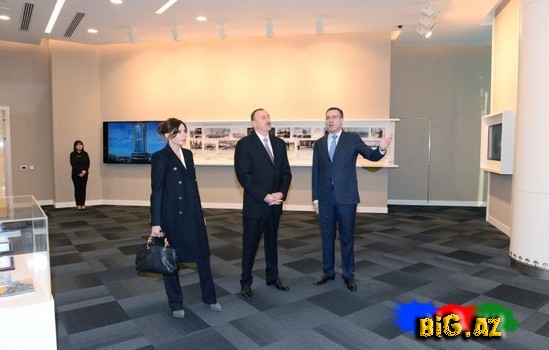 Prezident və xanımı Neft Fondunun yeni inzibati binasının açılışında - FOTO