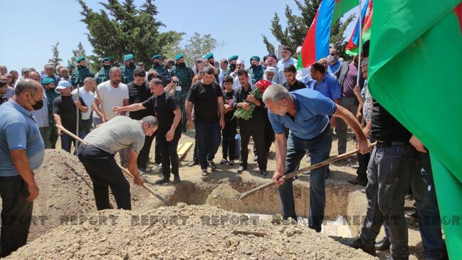 DSX-nin şəhid hərbi qulluqçusu dəfn edildi - FOTOLAR