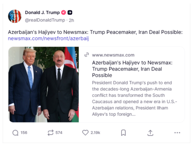 Tramp Hikmət Hacıyevin müsahibəsini paylaşıb - Foto