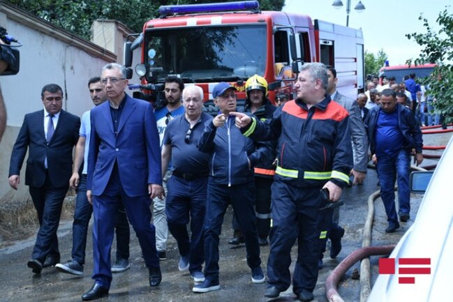 SON DƏQİQƏ! Kəmaləddin Heydərov yanğın yerində - Qərargah yaradıldı - FOTO
