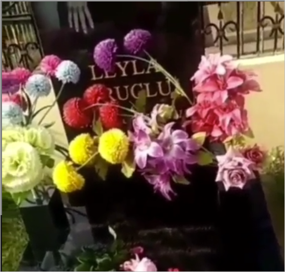 Faciəvi şəkildə həyatını itirən azərbaycanlı modelin MƏZARINDAN GÖRÜNTÜLƏR
