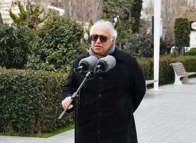 Prezident Tofiq Quliyevin abidəsinin açılışına qatıldı - FOTOLAR