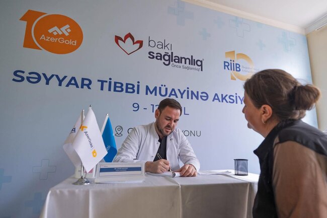 "AzerGold"un təşkilatçılığı ilə Göygöl rayonunda səyyar tibbi müayinə aksiyası keçirilib