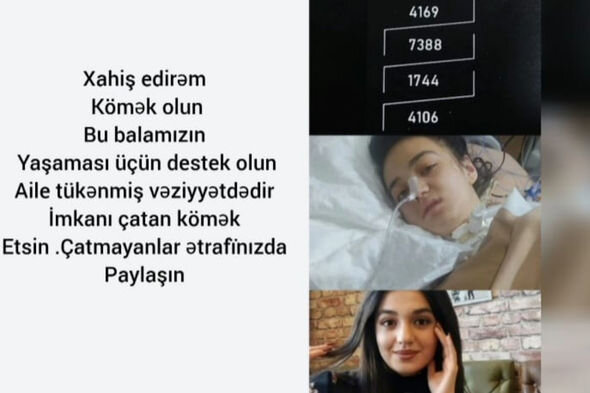 19 yaşlı qız iki əməliyyatla iflic hala düşüb: "Həkim töhmət alıb, amma işdən çıxmayıb" - YENİLƏNİB + FOTO