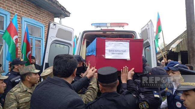 Şəhid Yusif Xəlilov dəfn olundu - FOTOLAR