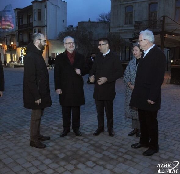 Latviya Prezidenti İçərişəhərdə olub - FOTO