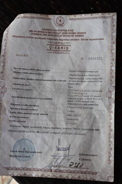 Şirkət rəhbəri eyni torpağı bir neçə nəfərə satır - Vətəndaşlar ETİRAZ EDİR - FOTO-VİDEO