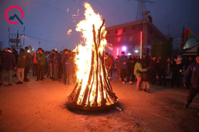 Şuşada Novruz tonqalı qalandı - FOTO