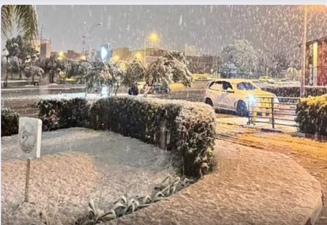 Bu şəhərə 25 ildən sonra ilk dəfə qar yağdı