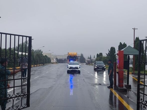 Rusiyadan Xankəndiyə göndərilmiş 1 tır ərzaq yükü Azərbaycan ərazisinə daxil olub - FOTO