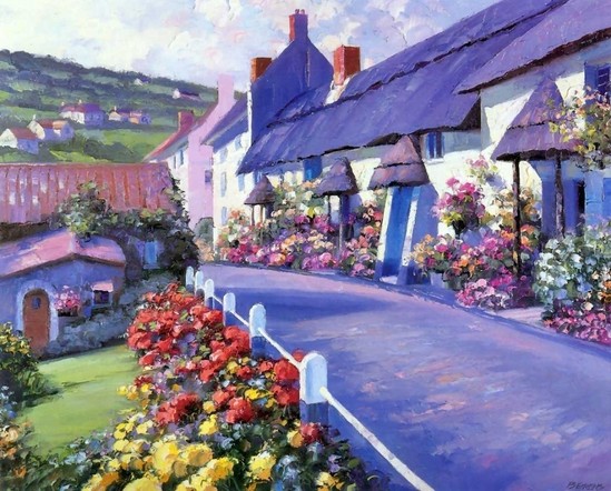 Təbiət gözəlliklərini əks etdirən rəsm əsərləri - FOTOLAR