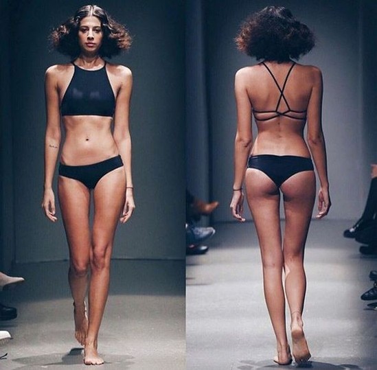 "Survivor"ın Ecesi alt paltarı ilə podiumda – FOTO