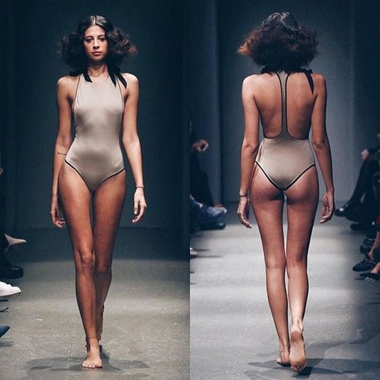 "Survivor"ın Ecesi alt paltarı ilə podiumda – FOTO