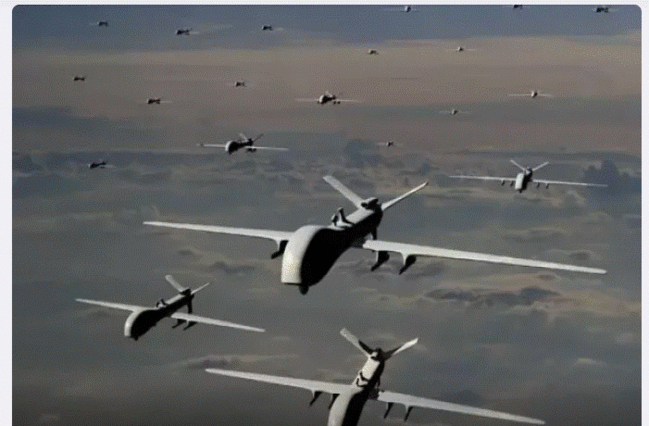 Bir gecəyə 400-ə yaxın dron vuruldu