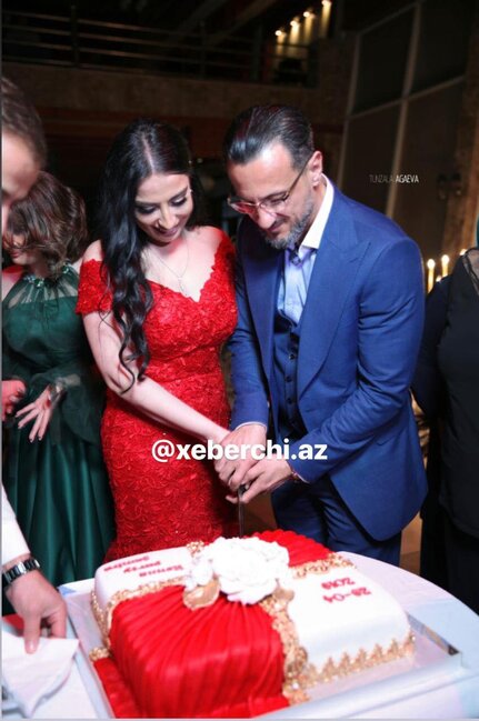 Anar Mədətov 2-ci həyat yoldaşı Samirə ilə - TOYDAN FOTOLAR