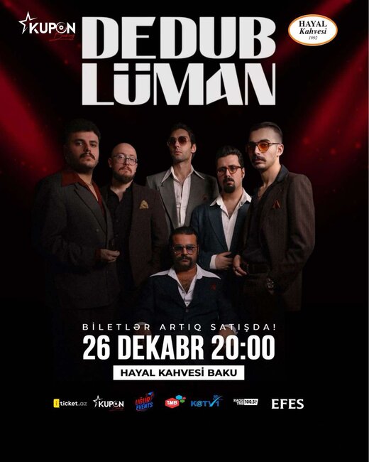 Kupon Booking "Dedublüman"ı Bakıya gətirir: Rok sevərlərə unudulmaz gecə!