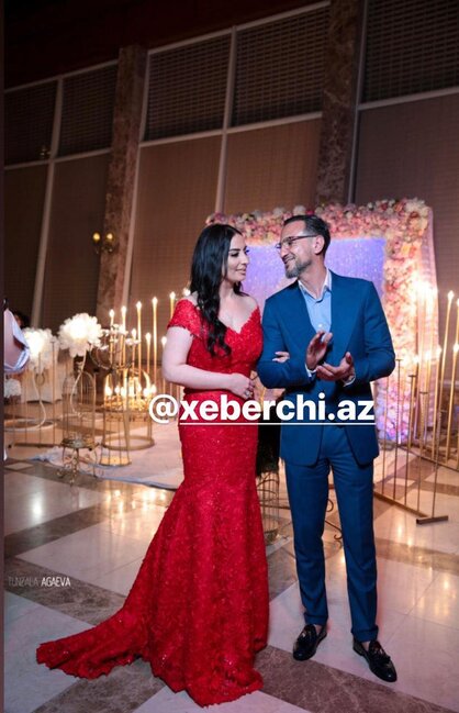 Anar Mədətov 2-ci həyat yoldaşı Samirə ilə - TOYDAN FOTOLAR