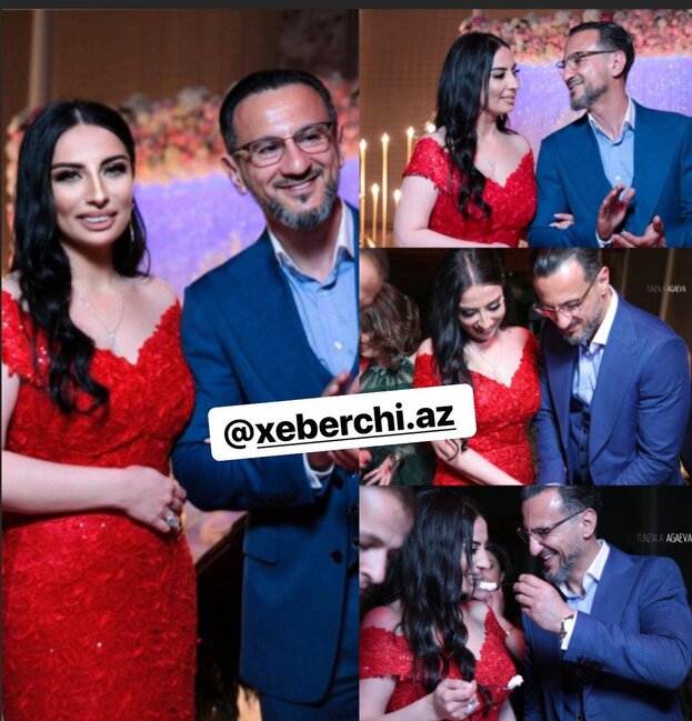 Anar Mədətov 2-ci həyat yoldaşı Samirə ilə - TOYDAN FOTOLAR