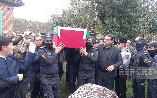 Şəhid Yusif Xəlilov dəfn olundu - FOTOLAR