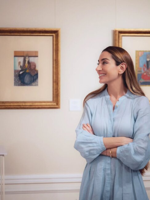 Prezidentin qızları Milli İncəsənət Muzeyində - Fotolar