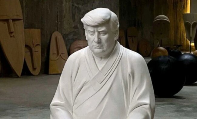 Tramp "Budda" obrazında - FOTOLAR