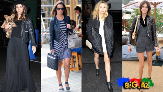 Dəri pencək necə geyinilir? - FOTO