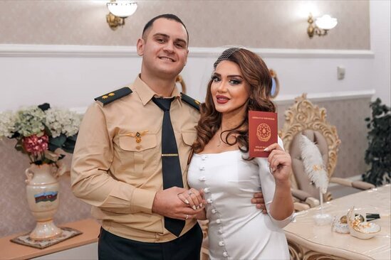 Hərbçimiz karantində EVLƏNDİ - FOTO/VİDEO