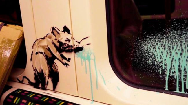 Ən məşhur küçə rəssamı YENİ ŞEDEVRİNİ yaratdı - Bu dəfə London metrosunda - VİDEO