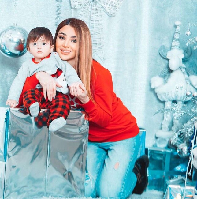 Ülviyyədən oğulları ilə Yeni il FOTOLARI