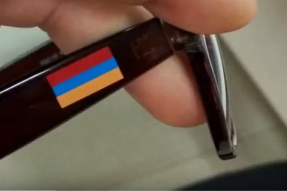 Azərbaycanda üzərində Ermənistan bayrağı olan EYNƏK SATILIR - VİDEO