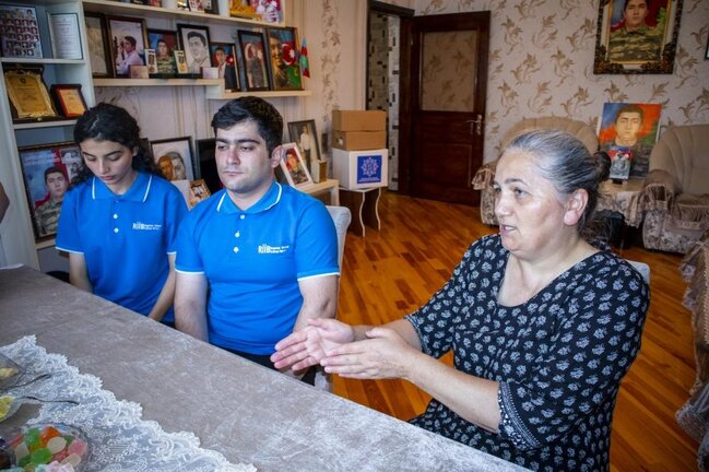 Heydər Əliyev Fondu şəhid ailələrinə Qurban bayramı münasibətilə sovqatlar göndərib