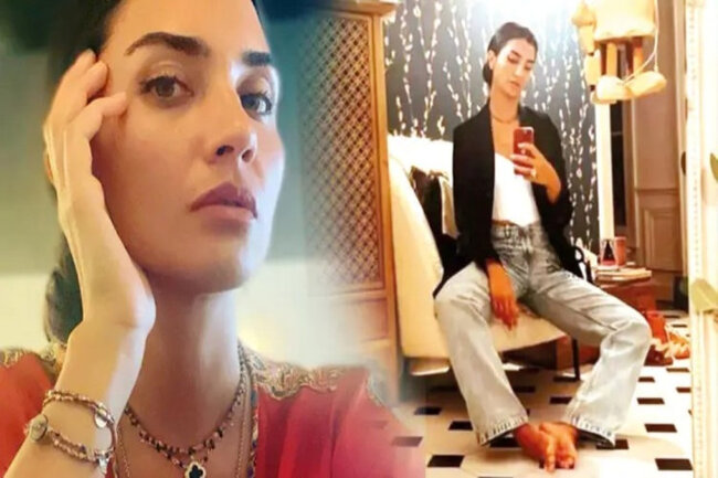 Tuba Büyüküstün Parisdəki evinin fotosunu paylaşdı