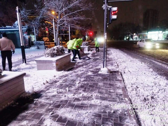 BŞİH-in kommunal strukturları gecə gücləndirilmiş iş rejimində çalışıblar - FOTO